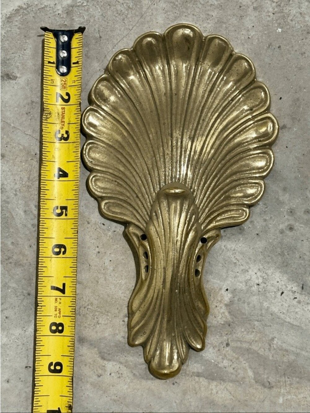 Vintage Acantus Solid Brass Chandelier Embellishment - Picture 4 of 5